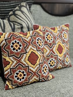Beaded Decorative Pillows