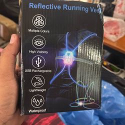 Reflective Running Vest Rechargeable