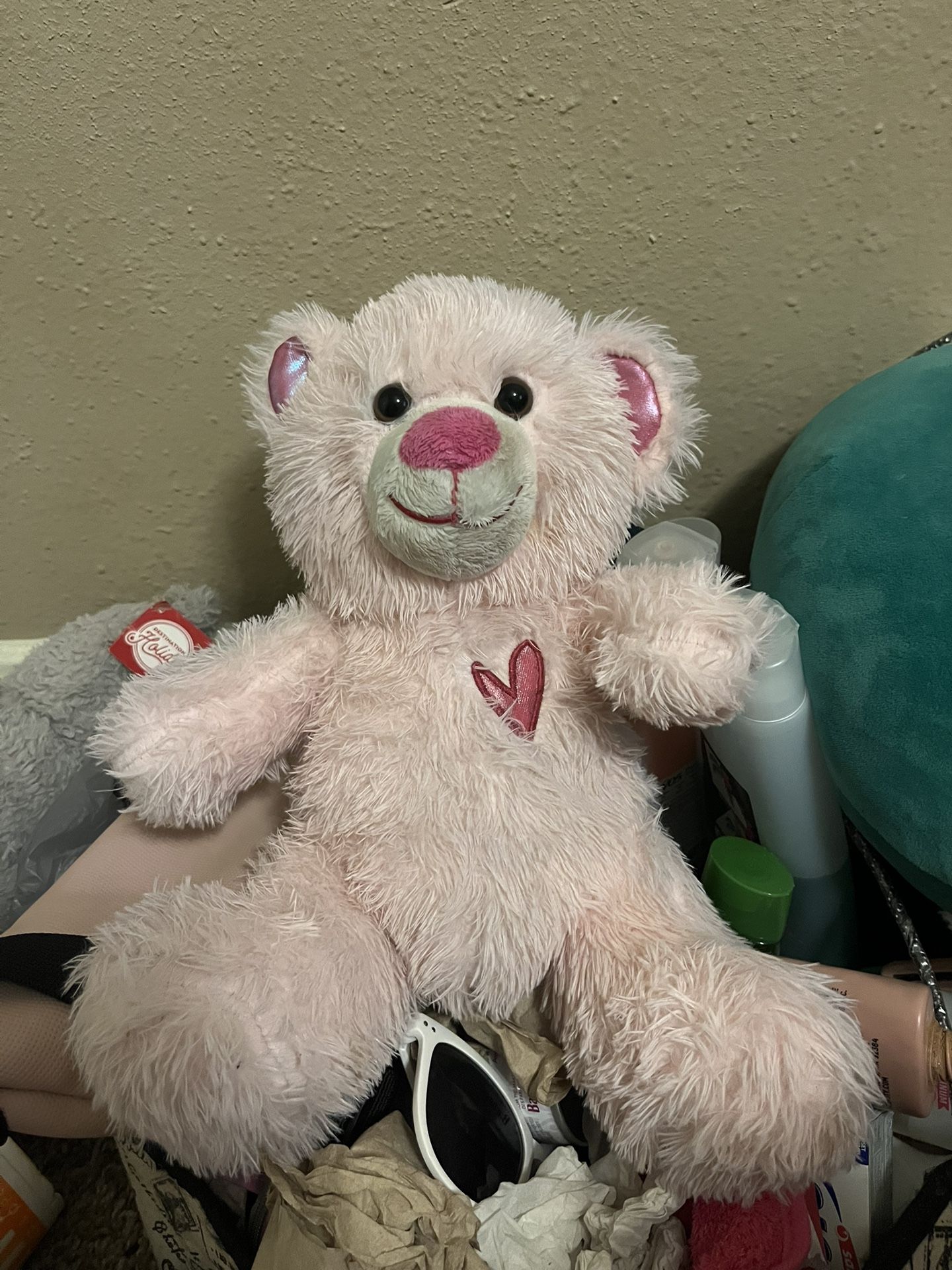 Pink Heart Teddy Bear