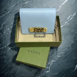 Baby Blue Gucci Interlocked G Wallet