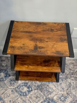 3 Tier Multipurpose Side Desk with Detachable Wheels