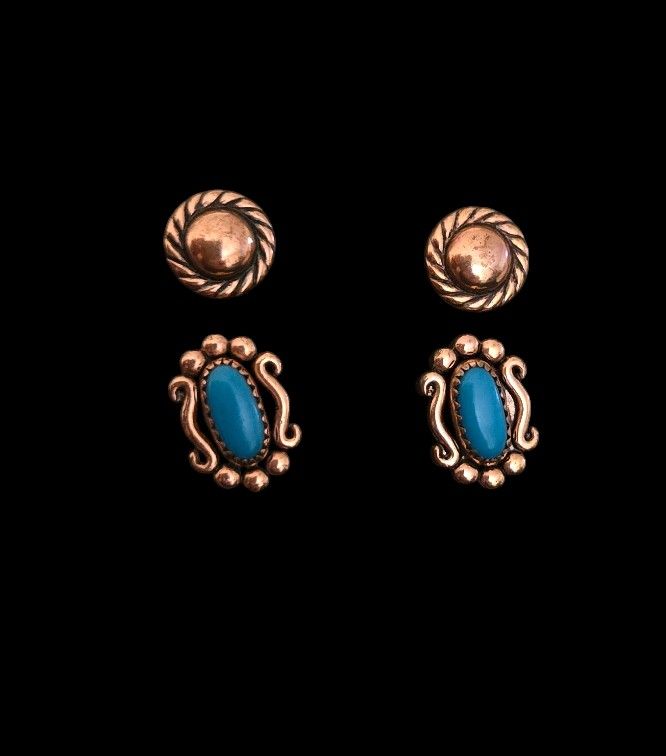 Southwestern Style Copper Earrings