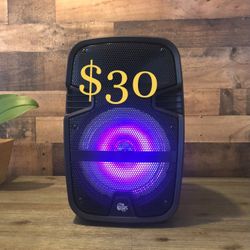 8” Bluetooth Rechargeable Speaker Keus With LED Display Lights 🔊🎶🎶