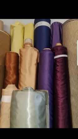 Satin curtains fabric