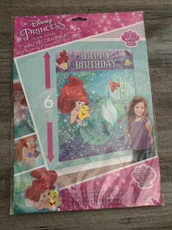 Disney Little Mermaid Birthday Wall Decorating Kit