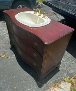 Bathroom Vanity With Sink- 46”Lx21”Wx34”H