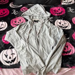 The Limited Gray Zip-Up Hoodie Sweatshirt