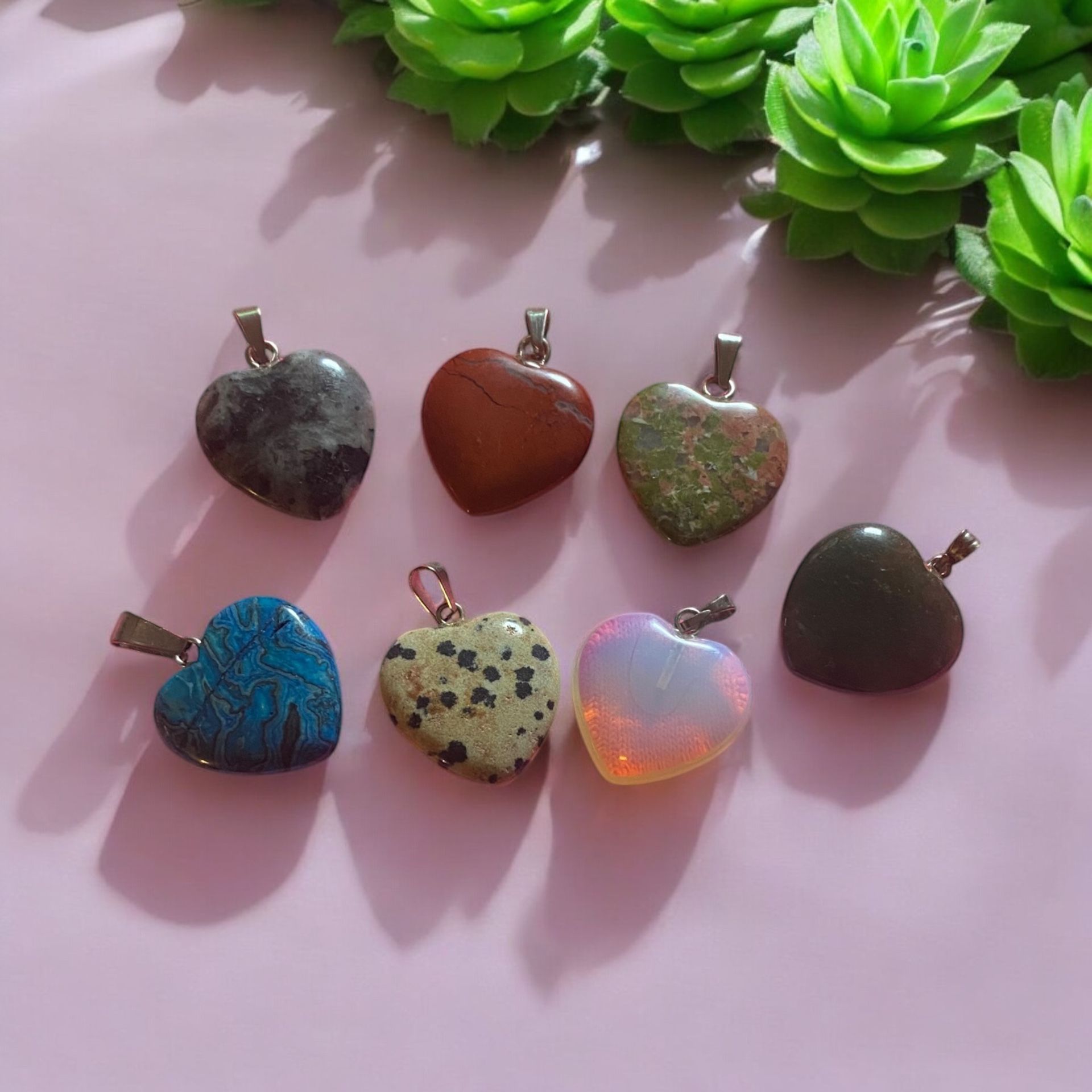 Stone Hearts Perfect Valentine Gift Choose One For $8.50, 2 For $15, 3 For 22, 4 For 30 And All Seven For 45