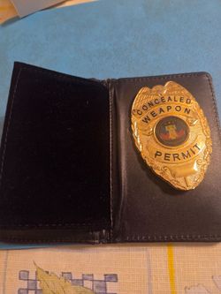 Conceal weapon permit badge brand new