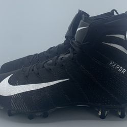 Nike UNTOUCHABLE 3 ELITE High Football Cleats BLACK WHITE AO9272 010 Size 10.5
