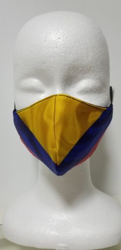 Face mask Tapabocas Colombia flag Bandera