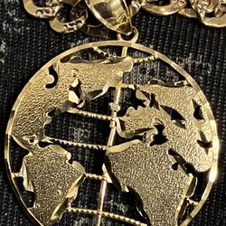 10 K Gold Chain With Charm