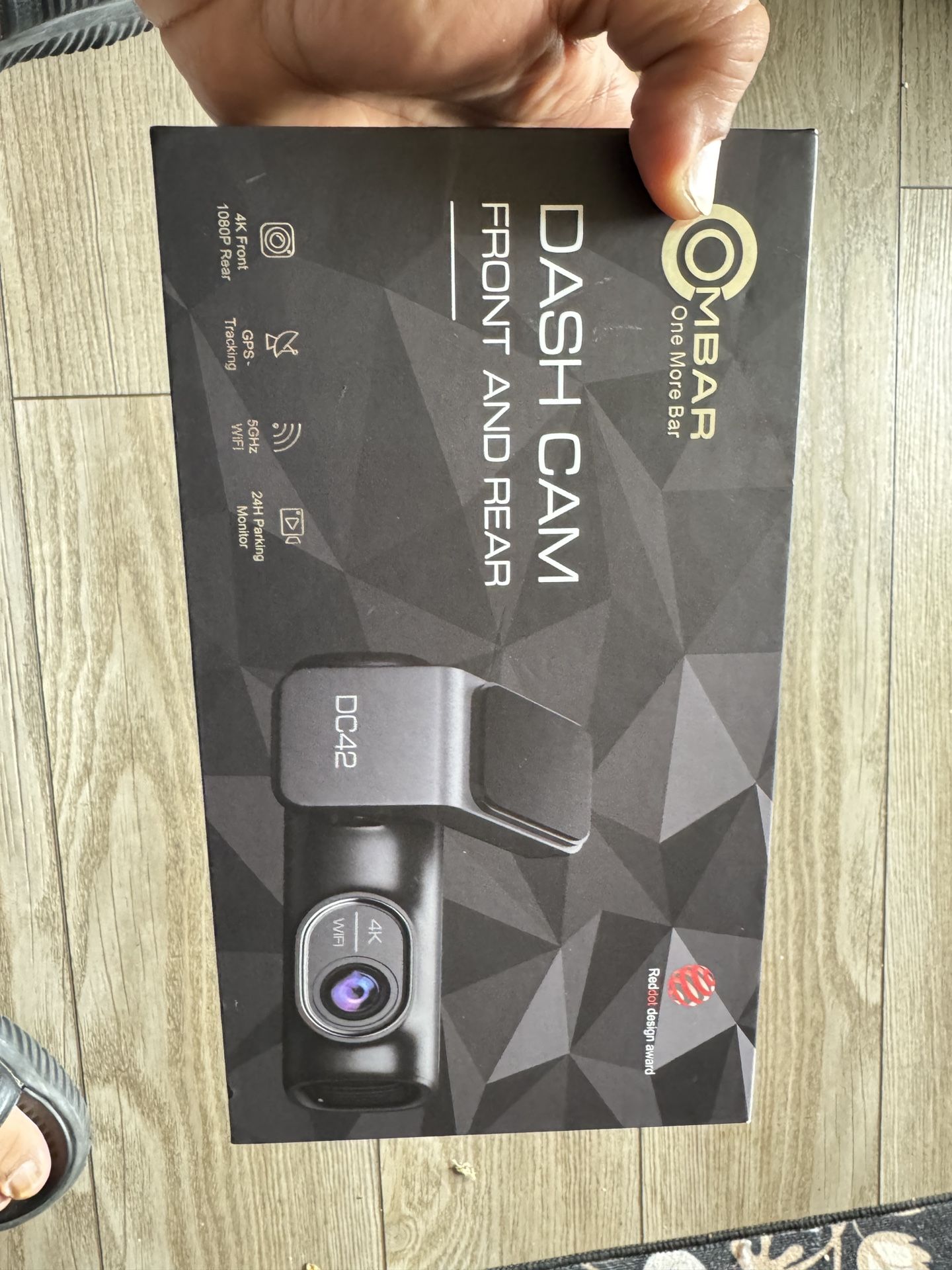 OMBAR Dash Cam Front and Rear 4K/2K/1080P+1080P 5G WiFi GPS, Dash Camera for Cars with 64G SD Card, Dual Dash Cam with WDR Night Vision, 24h Parking M