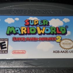 Super Mario Advance 2 Super Mario World GBA Gameboy Advance Cartidge 