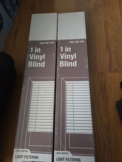 1 Inch Vinyl Blinds 2 of them Brand New