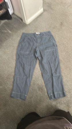 Old Navy High-Rise Straight Pants Size 16 Gray