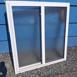 Vinyl Window 40x40 Obscured Glass Slider
