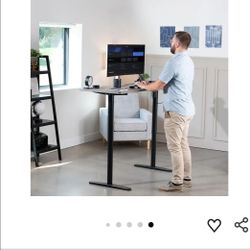VIVO electric motor standing desk frame. Frame on for DYI table