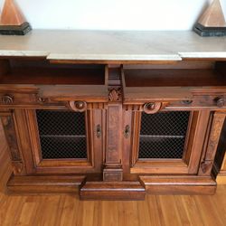 Victorian 1837 Circa (Burrell, Walnut Wood Buffet/Credenza.) Sold On Cherish For $8,000
