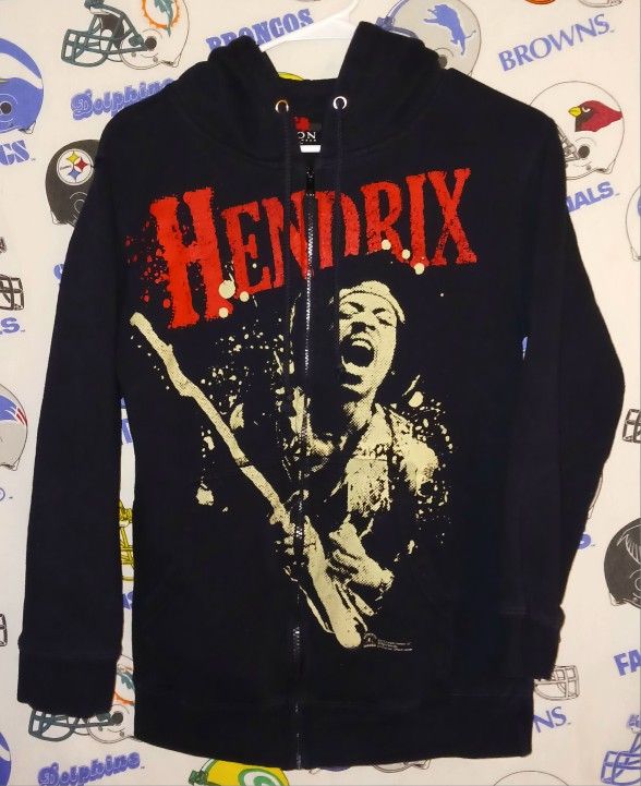 2010 Authentic Jimi Hendrix Classic Rock & Roll Music Singer Guitar Guitarist Hoodie Hoody Jacket