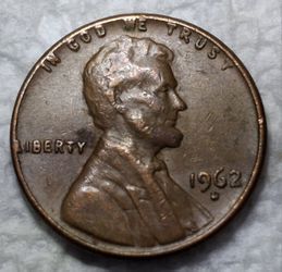 1962 D Lincoln Cent  Errors On Top Rim, & "L" On Edge,