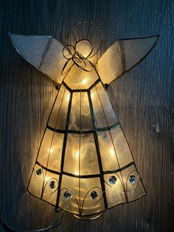 Kurt Adler Angel Capiz Christmas Tree Topper