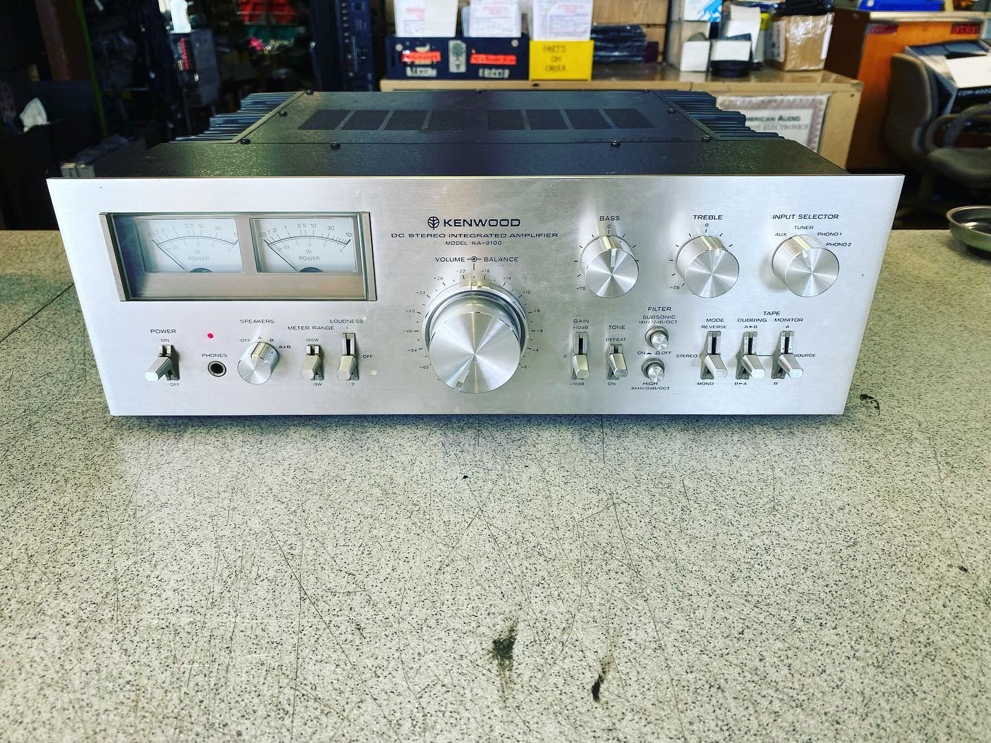 KENWOOD KA-9100 Integrated Amplifier (Calibrated, Lubed and Cleaned)