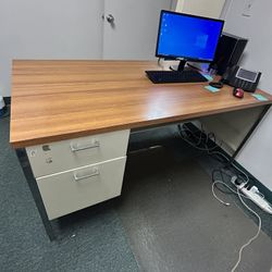Office Desks And Matching Printer Cabinet 