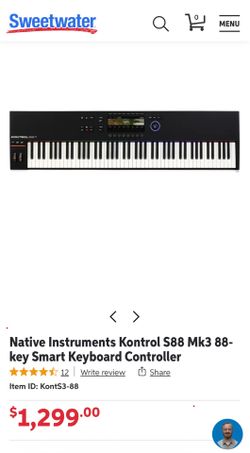 Native Instruments Kontrol S88 Mk3 88-key Smart Keyboard Controller