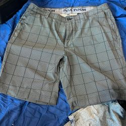 2 Pairs Of PGA Tour Shorts. Men’s. Size 38/40
