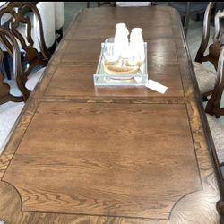 Maylee Dining Table and 6 Chairs in Dark Brown