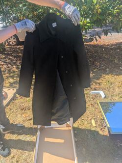 Black Peacoat size xs
