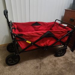 Foldable Wagon W/Table & Cup Holders