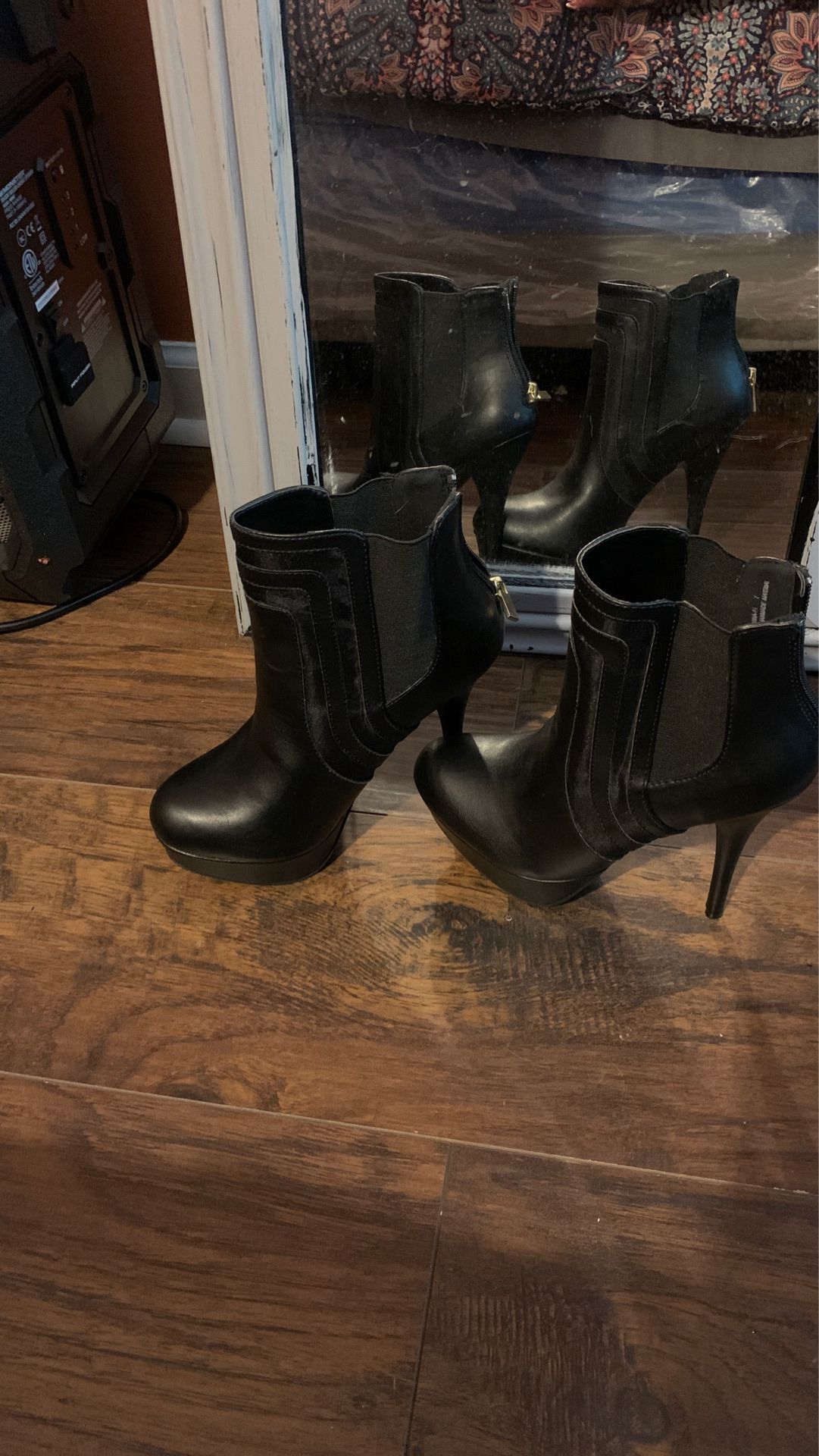 Sexy Sophisticated!!!!! Black half Boots 7 1/2 Brand new !!!!! Great deal $25per pair