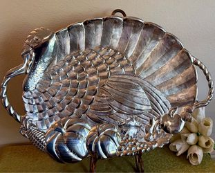 Huge Vintage Gorham Aluminum Alloy Turkey Platter