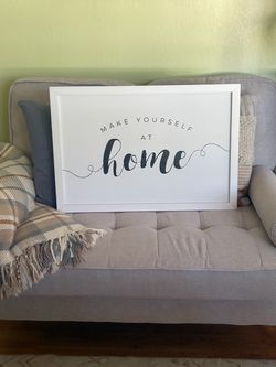 Make Yourself At Home Framed Wall Sign 25 x 17
