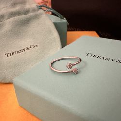 Tiffany&CO. Elsa Peretti®Diamond Hoop Ring