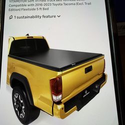 Yitamotor Soft Trifold Truck Bed Tonneau Cover