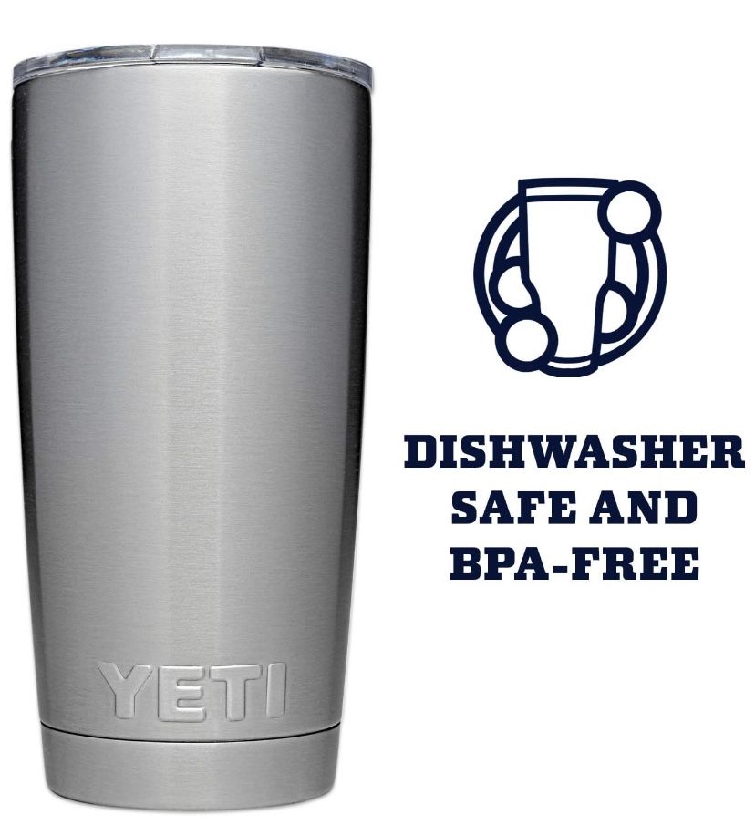 YETI Rambler 20 oz Tumbler, Stainless Steel, Vacuum Insulated with MagSlider Lid