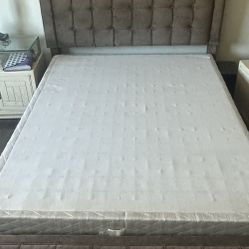 Queen Frame, Box Spring, And Area Rug