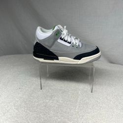 Jordan Retro 3 Chlorophyll Green Grey Elephant Black White 398614-006