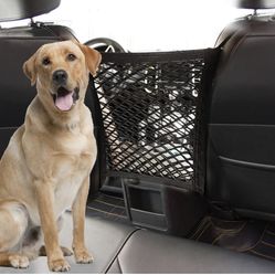 Mesh Vehicle Back Seat Car Dog Pet Barrier Divider Net Organizer 