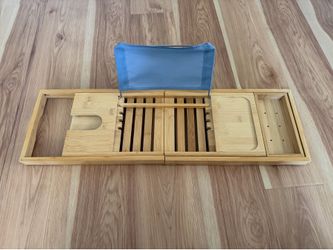 Wooden Expandable Bathtub Tray - 27.75” - 47.5”