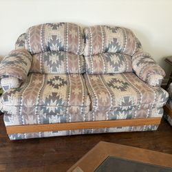 Santa Fe Style Sofa And Coffee Table 