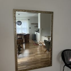 Vintage gold mirror 