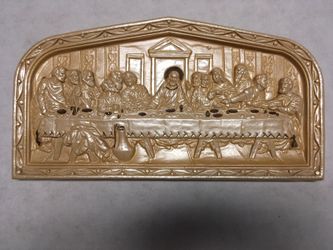 Vintage Last Supper Wall Plaque 1941