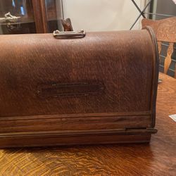 Oak Sewing Machine Case