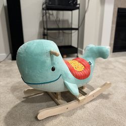 Wooden Rocking Whale