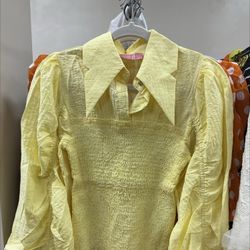 Yellow blouse size Large