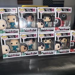 Squid Games Funko Pops lot